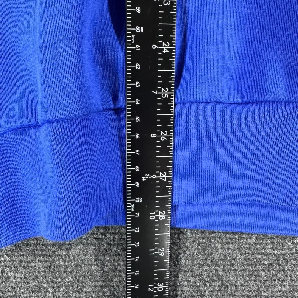 Adidas Sweatshirt Mens‎ L Large Blue Primegreen 3-Stripe Crewneck Active HB1421